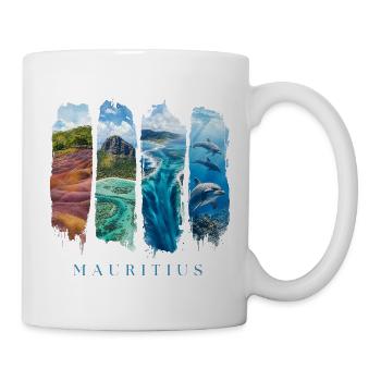 Mauritius Urlaub Travel – Strand & Ozean Motiv - Tasse - Weiß - Rechts