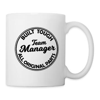 Der beste Team Manager - Tasse - Weiß - Rechts