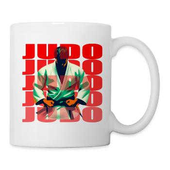 Judo - Tasse - Weiß - Rechts