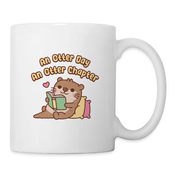 Ein Otter-Tag Ein Otter-Kapitel Niedlich Otter Chilling - Tasse - Weiß - Rechts