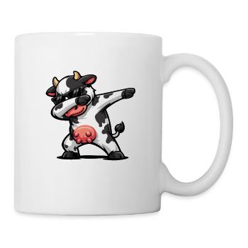 Dabbing Kuh - Tasse - Weiß - Rechts
