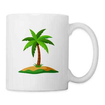 Tropische Insel - Tasse - Weiß - Rechts