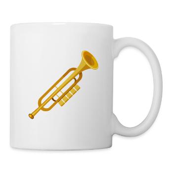 Posaune - Tasse - Weiß - Rechts