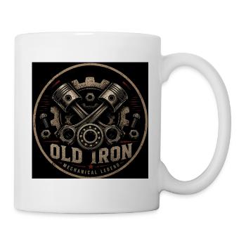 Old Iron Mechanik Legende - Tasse - Weiß - Rechts