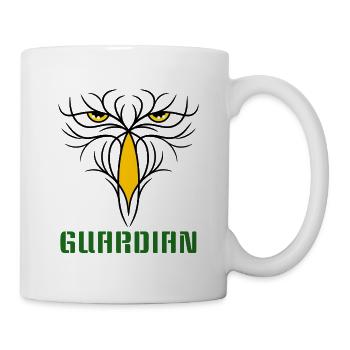 GUARDIAN - Stylisches Raubvogel - Design - Tasse - Weiß - Rechts