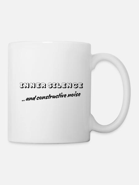 Innere Stille | Konstruktives Rauschen - Tasse - Weiß