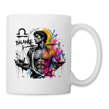 Waagemänner – Astrologiegeschenk - Tasse - Weiß - Rechts