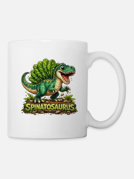 Spinatosaurus - Tasse - Weiß