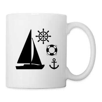 Segeln - Tasse - Weiß - Rechts