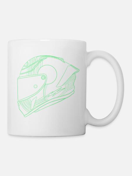 Helm - Tasse - Weiß