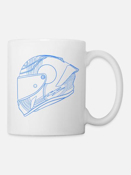 Helm - Tasse - Weiß