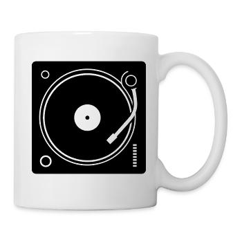 DJ-Plattenspieler - Tasse - Weiß - Rechts