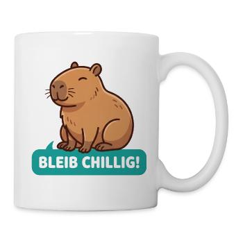 Bleib Chillig CapybaraBleib Chillig Capybara - Tasse - Weiß - Rechts