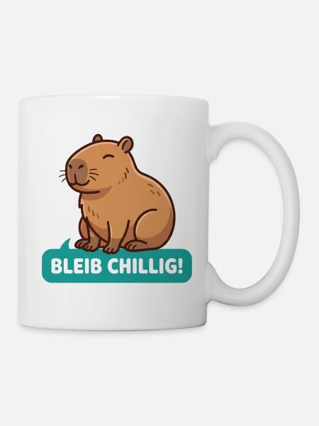 Bleib Chillig CapybaraBleib Chillig Capybara - Tasse - Weiß