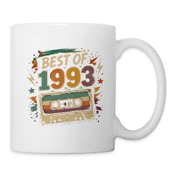 Vintage-Geburtstagsgeschenkkassette von 1993 - Tasse - Weiß - Rechts