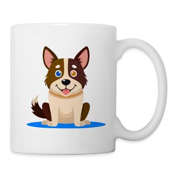 Kleiner bunter Hund (Comic) - Tasse - Weiß - Rechts