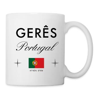 Geres Portugal Koordinaten Reise Souvenir - Tasse - Weiß - Rechts