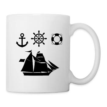 Segeln - Tasse - Weiß - Rechts