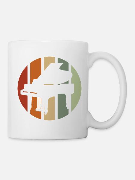 Piano Klavier Musiker Geschenk Geschenkidee - Tasse - Weiß