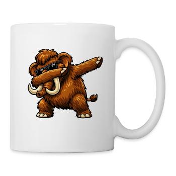 Dabbing Mammut - Tasse - Weiß - Rechts