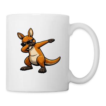 Dabbing Känguru - Tasse - Weiß - Rechts