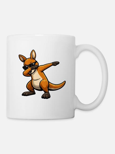 Dabbing Känguru - Tasse - Weiß