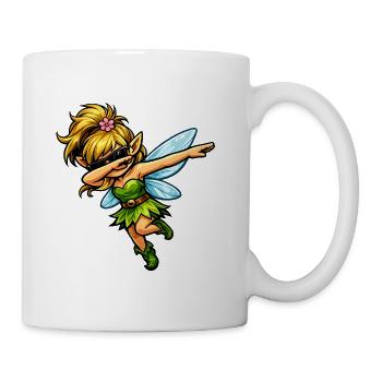 Dabbing Weibliche Fee - Tasse - Weiß - Rechts