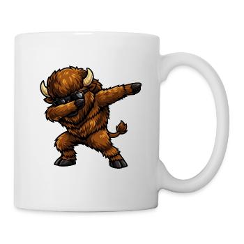 Dabbing Bison - Tasse - Weiß - Rechts