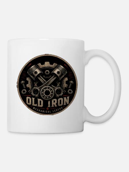 Old Iron Mechanical Legend - Mug - white