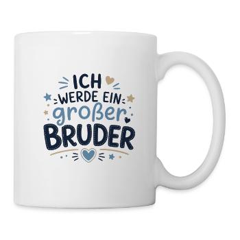 Ich werde ein großer Bruder - Tasse - Weiß - Rechts