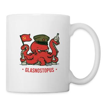 Sowjetisch Oktopus Glasnostopus - Tasse - Weiß - Rechts