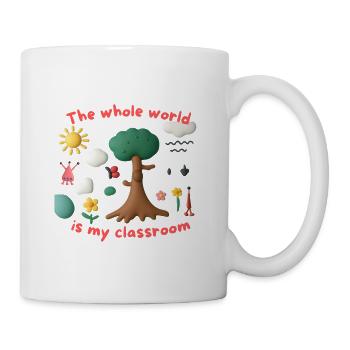 The whole world is my classroom - Mug - white - Right