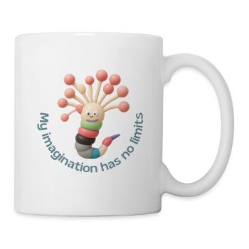 My imagination has no limits - Tasse - Weiß - Rechts