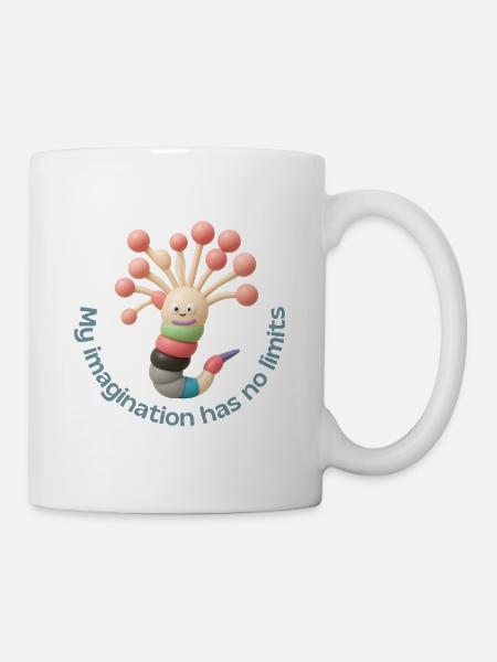 My imagination has no limits - Tasse - Weiß