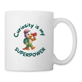 Curiosity is my Superpower - Mug - white - Right