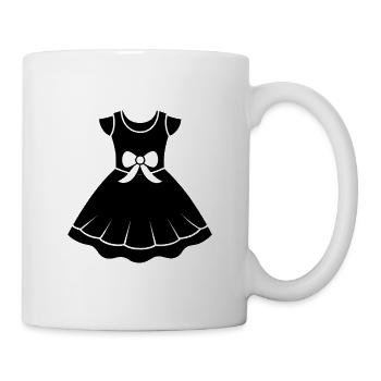 Baby Girl Kleid - Tasse - Weiß - Rechts