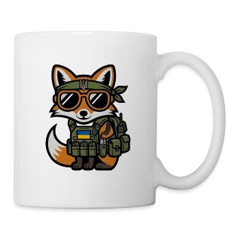 Ukraine Combat Fox - Tasse - Weiß - Rechts