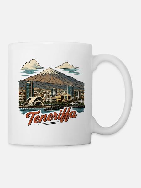 Teneriffa Skyline Mt Teide - Tasse - Weiß