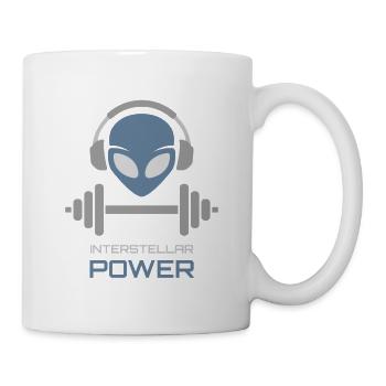 Powerlifting Alien Fitness Gym - Tasse - Weiß - Rechts