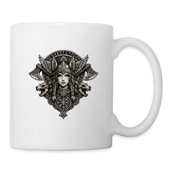 Walküre-Wolfswappen - Tasse - Weiß - Rechts