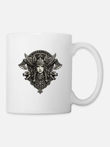 Valkyrie Wolfcrest Crest - Mug - white