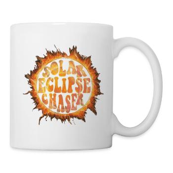 Solar eclipse chaser - Tasse - Weiß - Rechts