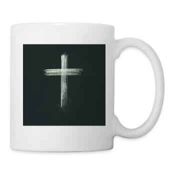 Kreuz Christliches Geschenk - Tasse - Weiß - Rechts