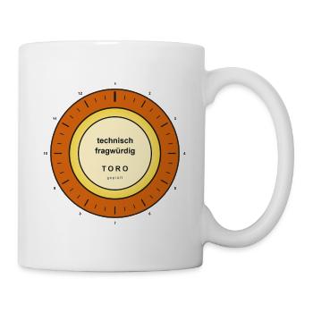 Technisch fragwürdig Toro Prüfsiegel - Tasse - Weiß - Rechts