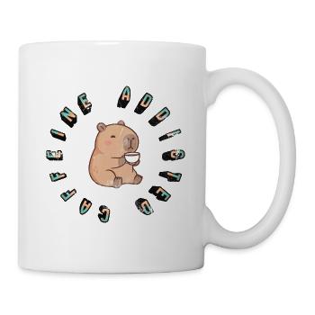 KOFFEINABHÄNGIG - Tasse - Weiß - Rechts
