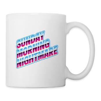 Das lustige Sonntagmorgen-Albtraum-Wochenende ist vorbei - Tasse - Weiß - Rechts