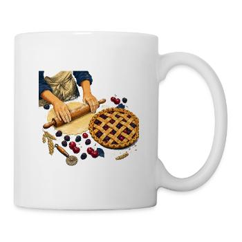 Rustikaler Fruchtkuchen - Tasse - Weiß - Rechts