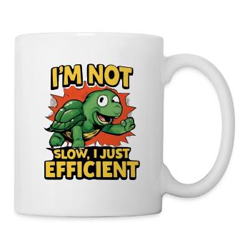 Turtle: Nicht kostenlos, nur effizient - Tasse - Weiß - Rechts