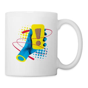 Neon Exklamation Gadget - Tasse - Weiß - Rechts