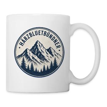 Bündner Härzbluetbündner - Tasse - Weiß - Rechts